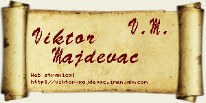 Viktor Majdevac vizit kartica